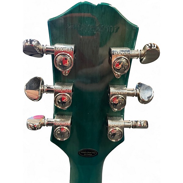 Used Epiphone Les Paul Traditional Pro Turquoise Solid Body Electric Guitar