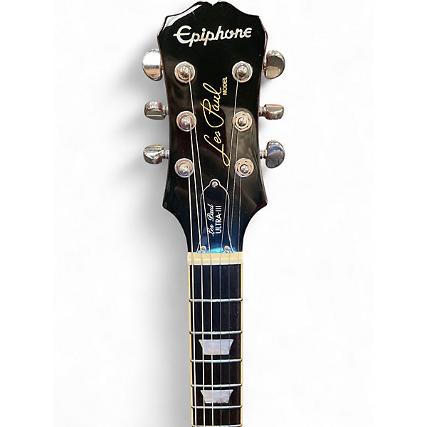 Used Epiphone Les Paul Ultra III Cherry Sunburst Solid Body Electric Guitar