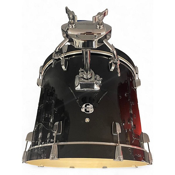 Used Ludwig 5 Piece element black sparkle Drum Kit