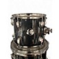 Used Ludwig 5 Piece element black sparkle Drum Kit