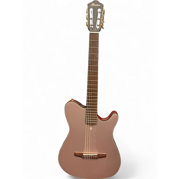 Used Ibanez FRH10N Rose Gold Classical Acoustic Electric Guitar