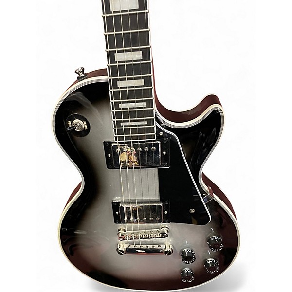Used Epiphone Les Paul Custom Silverburst Solid Body Electric Guitar