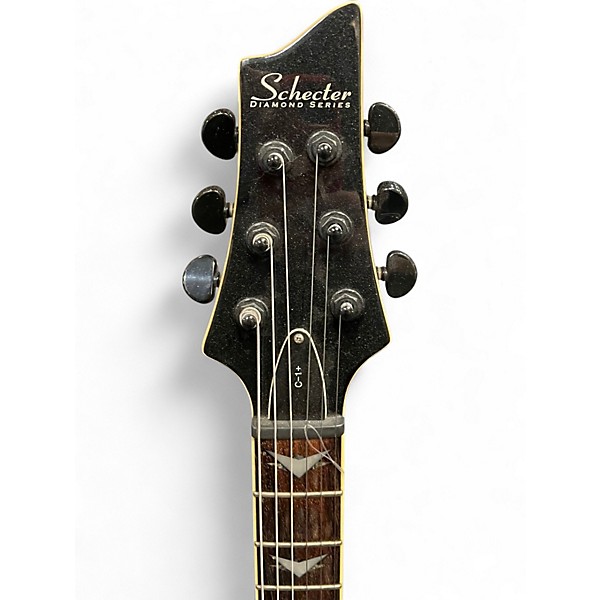 Used Schecter Guitar Research Standard Orange Solid Body Electric Guitar