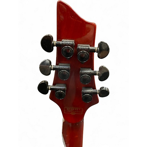 Used Schecter Guitar Research Standard Orange Solid Body Electric Guitar