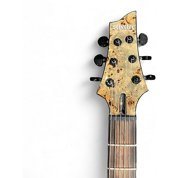 Used Schecter Guitar Research Omen Elite 6 Charcoal Solid Body Electric Guitar