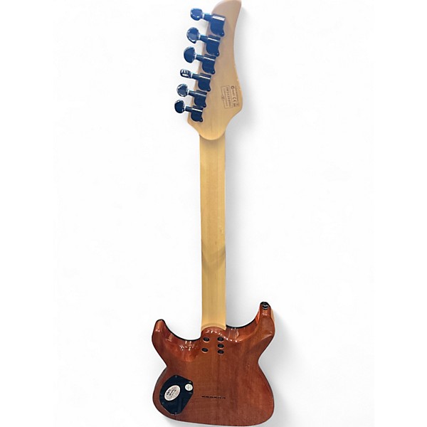 Used Schecter Guitar Research CR6 BLACK BURL Solid Body Electric Guitar