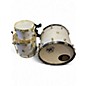 Used SJC Drums 3 Piece PROVIDENCE CALCUTTA WHITE Drum Kit