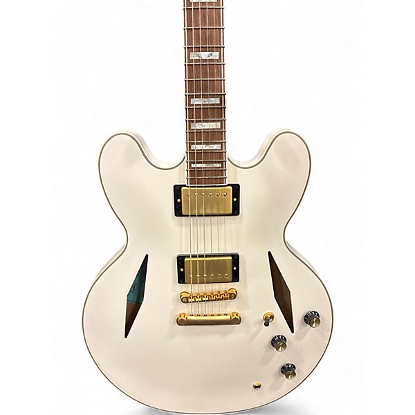Used Epiphone EMILY WOLFE SHERATON Classic White Hollow Body Electric Guitar