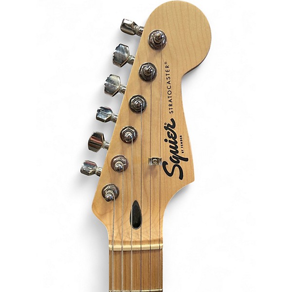 Used Squier SONIC STRATOCASTER Black Solid Body Electric Guitar