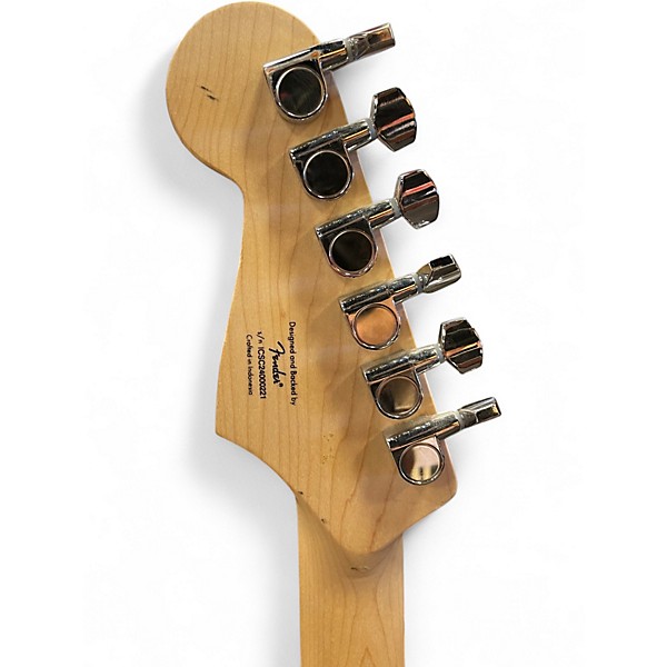 Used Squier SONIC STRATOCASTER Black Solid Body Electric Guitar