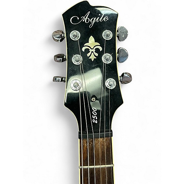 Used Agile 2500 Black Solid Body Electric Guitar