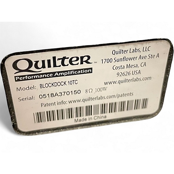 Used Quilter Labs BLOCKDOCK 1X12 Bass Cabinet