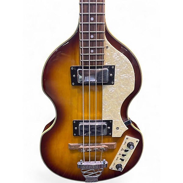 Used Jay Turser JTB-2B 2 Tone Sunburst Electric Bass Guitar