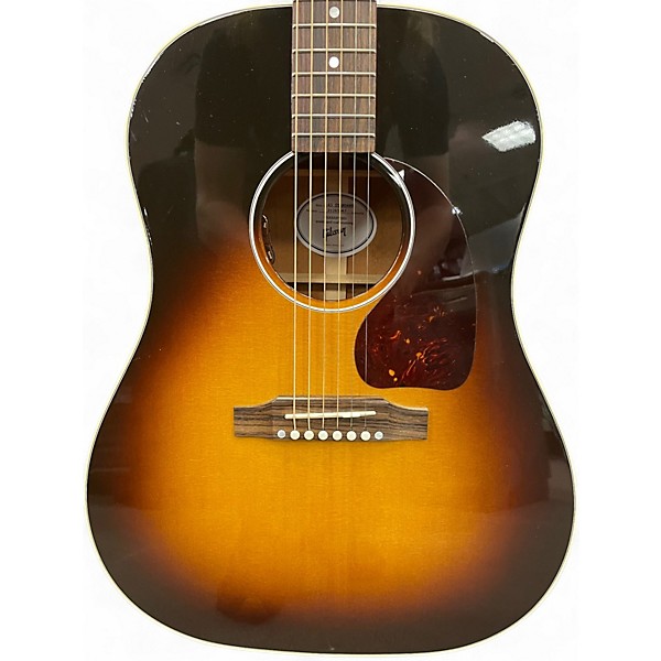 Used 2025 Gibson J45 Standard Vintage Sunburst Acoustic Electric Guitar