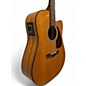Used Fender DG220SCE Natural Acoustic Electric Guitar