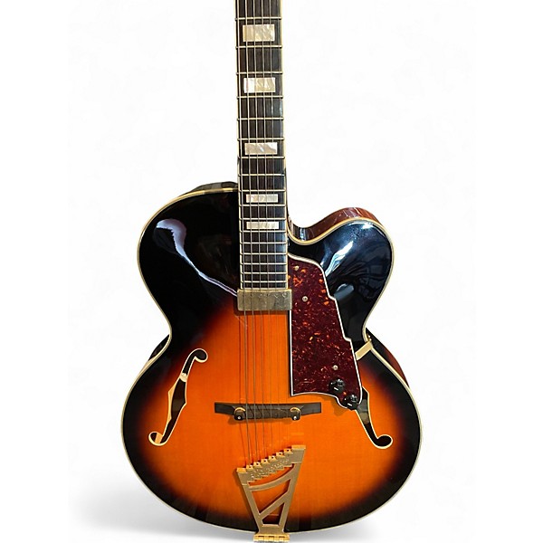 Used D'Angelico EXL-1 Tobacco Burst Hollow Body Electric Guitar