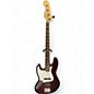 Used Fender Standard Jazz Bass Left Handed Maroon Electric Bass Guitar thumbnail