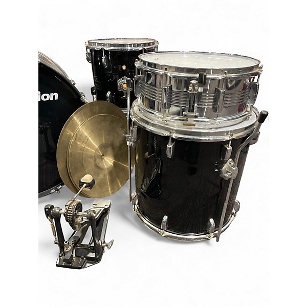 Used Groove Percussion 5 Piece 5 piece Black Drum Kit