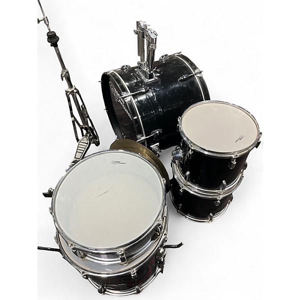 Used Groove Percussion 5 Piece 5 piece Black Drum Kit
