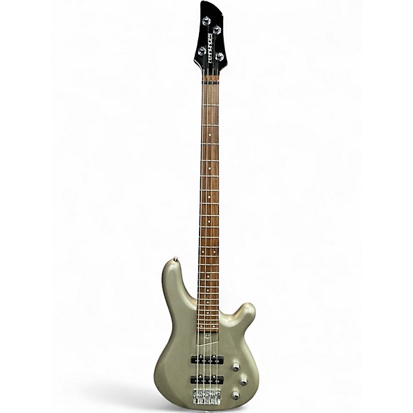 Used Fernandes GRAVITY Silver Electric Bass Guitar