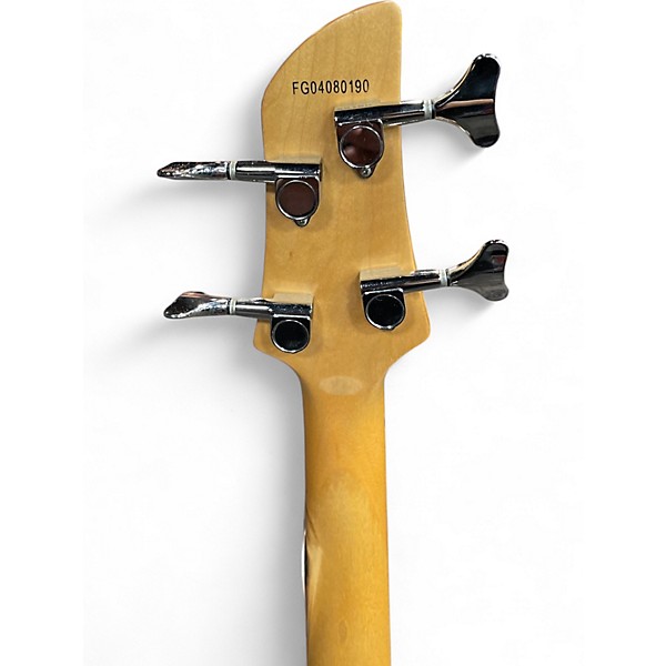 Used Fernandes GRAVITY Silver Electric Bass Guitar