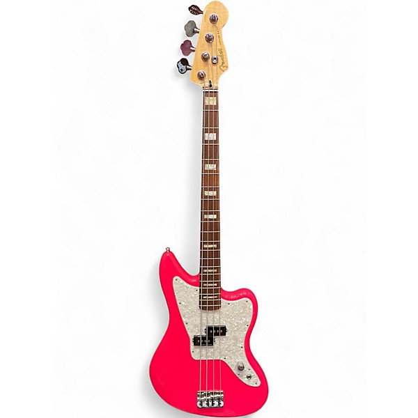 Used Fender Mark Hoppus Signature Jaguar Bass HOT PINK Hot Pink Electric Bass Guitar
