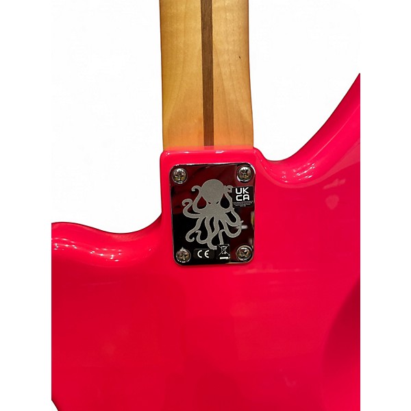 Used Fender Mark Hoppus Signature Jaguar Bass HOT PINK Hot Pink Electric Bass Guitar