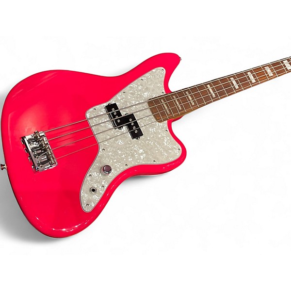 Used Fender Mark Hoppus Signature Jaguar Bass HOT PINK Hot Pink Electric Bass Guitar