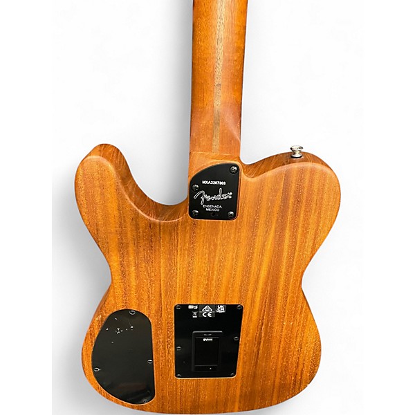 Used Fender Acoustasonic Player Telecaster Black Acoustic Electric Guitar