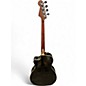 Used Fender Kingman Acoustic Electric Bass Black Acoustic Bass Guitar