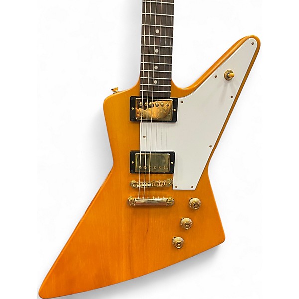 Used Epiphone Korina 1958 Explorer Aged Natural Solid Body Electric Guitar