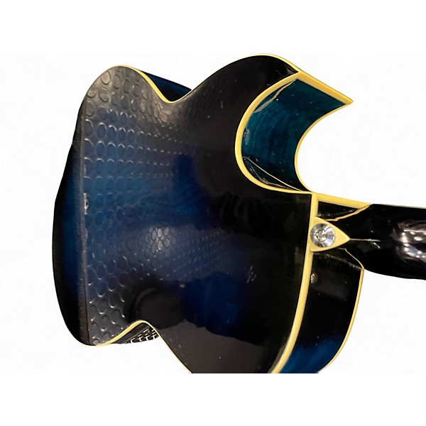 Used Ibanez AES10 TRANSPARENT BLUE Acoustic Electric Guitar