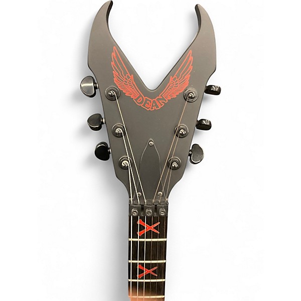 Used Dean Kerry King V Satin Black Solid Body Electric Guitar