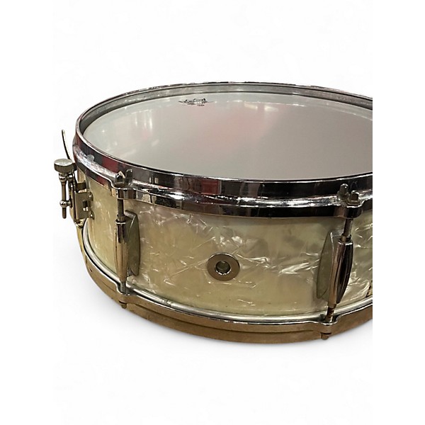 Vintage 1962 Gretsch Drums 14in 4105 snare silver Drum