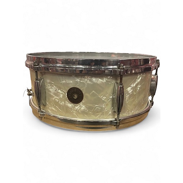 Vintage 1962 Gretsch Drums 14in 4105 snare silver Drum