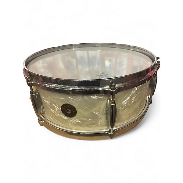Vintage 1962 Gretsch Drums 14in 4105 snare silver Drum