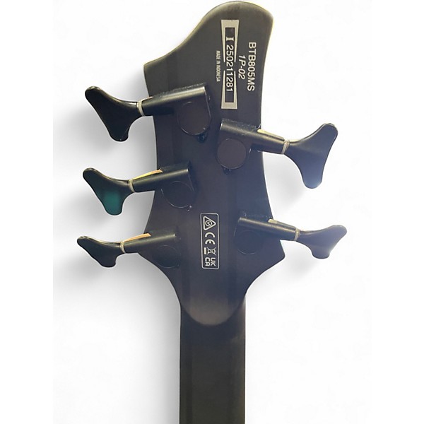 Used Ibanez BTB505M Trans Black Electric Bass Guitar