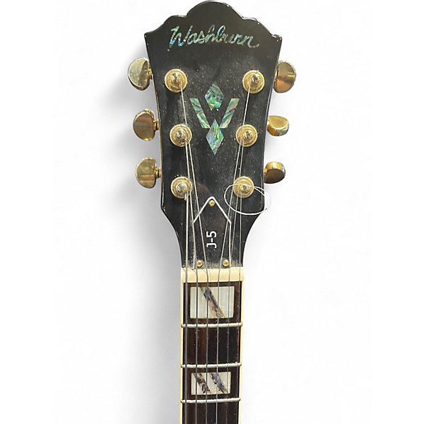 Used Washburn J5 Jazz Venetian Tobacco Sunburst Hollow Body Electric Guitar