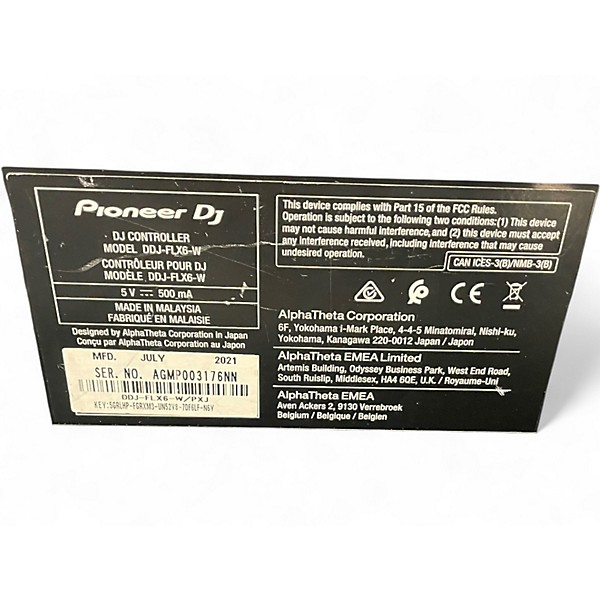 Used Pioneer DJ DDJ-FLx6-W DJ Controller