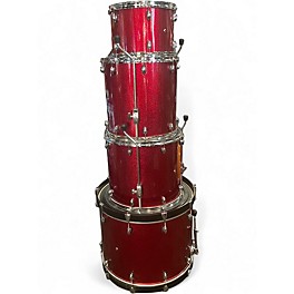 Used Gretsch Drums 4 Piece Catalina Maple RED SPARKLE Drum Kit