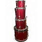 Used Gretsch Drums 4 Piece Catalina Maple RED SPARKLE Drum Kit thumbnail