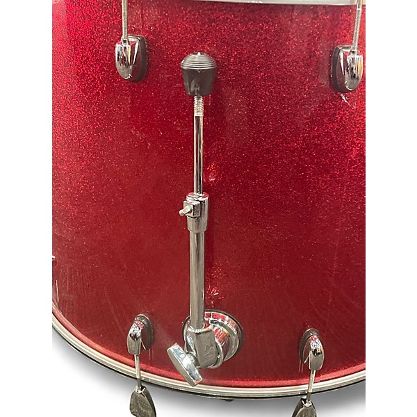 Used Gretsch Drums 4 Piece Catalina Maple RED SPARKLE Drum Kit