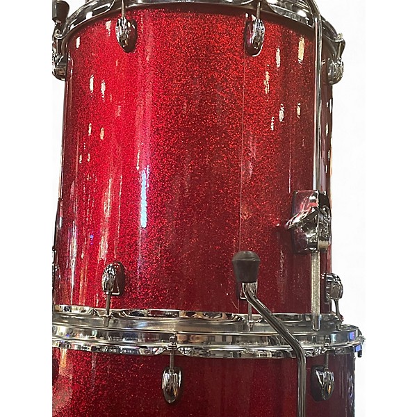 Used Gretsch Drums 4 Piece Catalina Maple RED SPARKLE Drum Kit