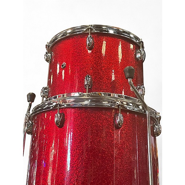 Used Gretsch Drums 4 Piece Catalina Maple RED SPARKLE Drum Kit