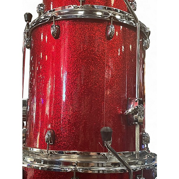 Used Gretsch Drums 4 Piece Catalina Maple RED SPARKLE Drum Kit