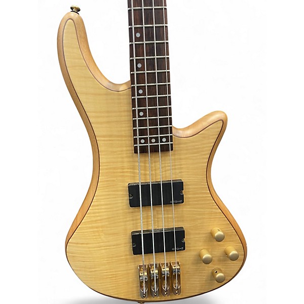 Used Schecter Guitar Research C4 Custom Natural Electric Bass Guitar