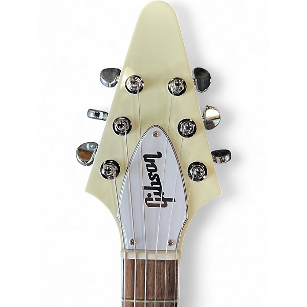 Used Gibson 70s Flying V White Solid Body Electric Guitar
