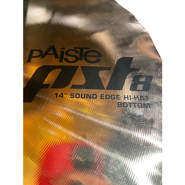 Used Paiste 14in PST8 Reflector Sound Edge Hi Hat Bottom Cymbal