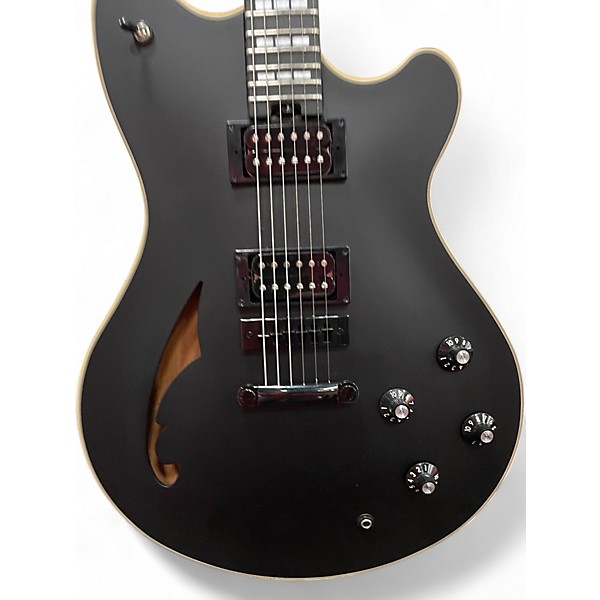 Used 2021 EVH SA-126 Black Hollow Body Electric Guitar