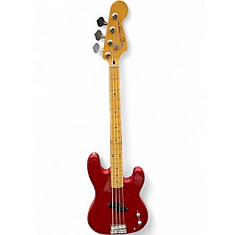 Used Squier Precision Bass Red Electric Bass Guitar